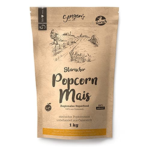 Senger's Popcorn Mais „Butterfly Popcorn“ 100% natur aus der Steiermark (2KG) von Senger's