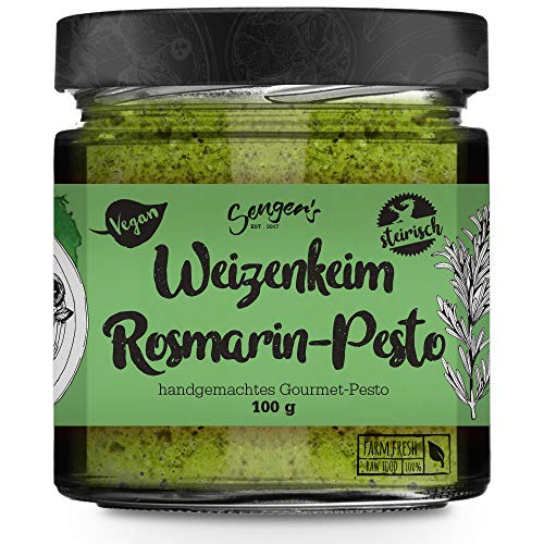 Sengers Veganes Weizenkeim-Pesto Rosmarin, Premium Pesto 100% Superfood aus Österreich. 100g Sengers Veganes Weizenkeim-Pesto Rosmarin, Premium Pesto 100% Superfood aus Österreich. 100g von Senger's