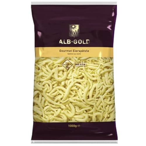 ALB-GOLD Frischei-Teigware - Spätzle vorgegart - 1 kg Packung von Senner-Alpkäse-Classic-Box