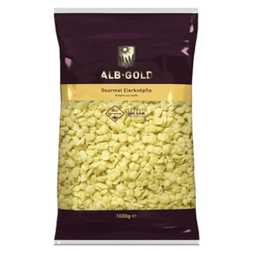 ALB-GOLD Frischei-Teigwaren Knöpfle vorgegart - 1 kg Packung von Senner-Alpkäse-Classic-Box