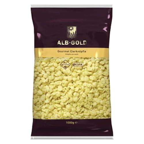 ALB-GOLD Frischei-Teigwaren Knöpfle vorgegart - 1 kg Packung von Senner-Alpkäse-Classic-Box