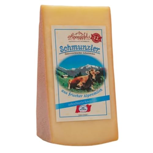 Alpengipfel Schnittkäse Schmunzler 35% Fett i.Tr. - 300 g Stück von Senner-Alpkäse-Classic-Box