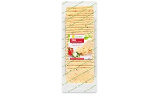 Frischpack Käse mit buntem Paprika in Scheiben 55% Fett i. Tr. -500 g Packung von Senner-Alpkäse-Classic-Box