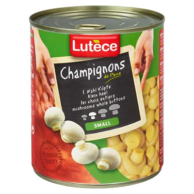 Lutèce Champignons 1. Wahl, kleine Köpfe 850 ml Dose von Senner-Alpkäse-Classic-Box