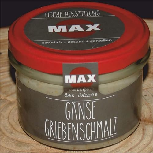 Max-Metzger Gänse Griebenschmalz 200gr Glas vom Metzger des Jahres von Senner-Alpkäse-Classic-Box