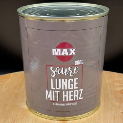Max-MetzgerHofer Saure Lunge mit Herz (800g Dose)-Ringpull-Dose vom besten Metzger des Jahres von Senner-Alpkäse-Classic-Box