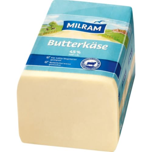 Milram Butterkäse halbfester Schnittkäse, 45% Fett ca 3 kg Stück Milram Butterkäse halbfester Schnittkäse, 45% Fett ca 3 kg Stück von Senner-Alpkäse-Classic-Box