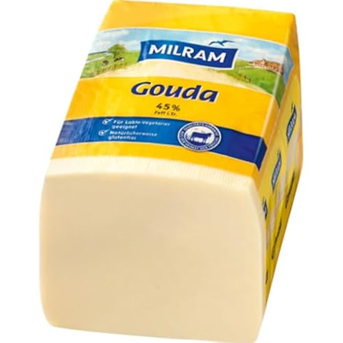 Milram Gouda Schnittkäse, 45% Fett ca.2,8-3 kg Stücke von Senner-Alpkäse-Classic-Box