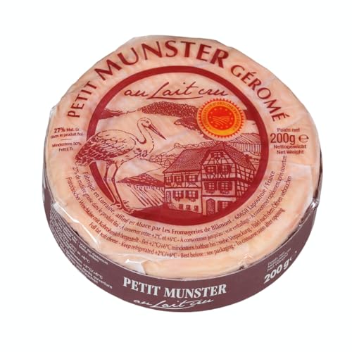 Munster Géromé AOP, französischer Weichkäse Rohmilch - 200 g Packung von Senner-Alpkäse-Classic-Box