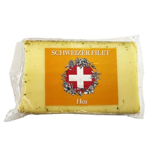 SCHWEIZER FILET Schnittkäse mit Heu + Gewürzen umhüllt,50% Fett i.Tr. - 520 g Stück von Senner-Alpkäse-Classic-Box