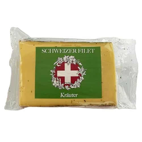 SCHWEIZER FILET Schnittkäse mit Kräutern umhüllt 50% Fett i.Tr. - 520 g Stück von Senner-Alpkäse-Classic-Box