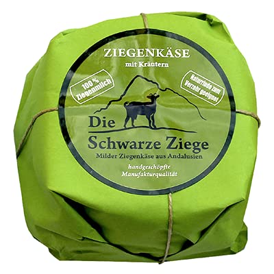 Schwarze Ziege Hartkäse Kräuter 55 % Fett - 1 x 180 g Stück von Senner-Alpkäse-Classic-Box