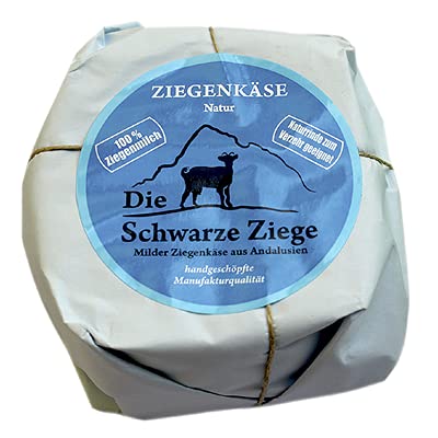 Schwarze Ziege Hartkäse Natur 52 % Fett - 1 x 180 g Stück Schwarze Ziege Hartkäse Natur 52 % Fett - 1 x 180 g Stück von Senner-Alpkäse-Classic-Box