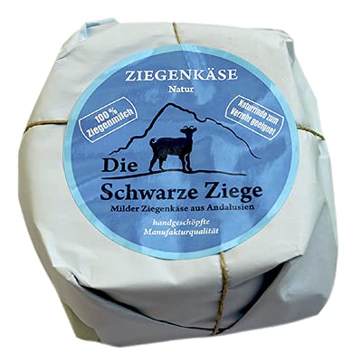 Schwarze Ziege Hartkäse Natur 52 % Fett - 1 x 180 g Stück von Senner-Alpkäse-Classic-Box