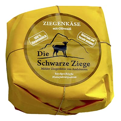 Schwarze Ziege Hartkäse Olivenöl 55 % Fett - 1 x 180 g Stück von Senner-Alpkäse-Classic-Box