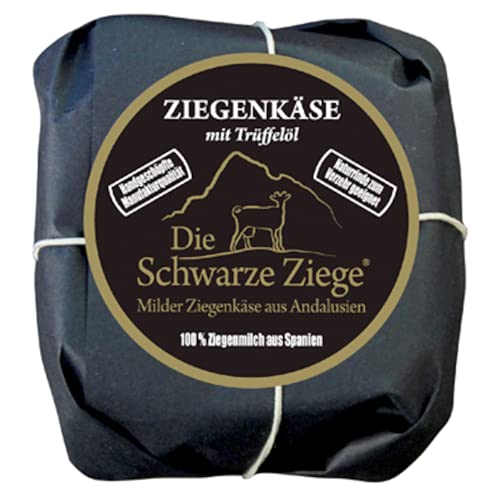 Schwarze Ziege Hartkäse mit Trueffeloel 0,55 - 180 g Stück von Senner-Alpkäse-Classic-Box