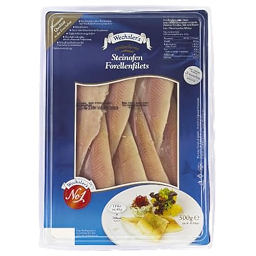 Wechsler Geräucherte Forellenfilets Steinofen, gekühlt - 500 g Packung von Senner-Alpkäse-Classic-Box