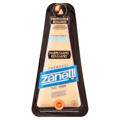 Zanetti Parmigiano Reggiano 24 Monate 32% Fett - 1 x 250 g Stück von Senner-Alpkäse-Classic-Box