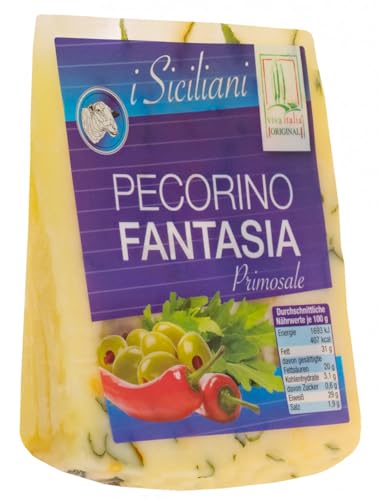 viva italia Pecorino Fantasia 54% Fett i. Tr. - 200 g Stück von Senner-Alpkäse-Classic-Box
