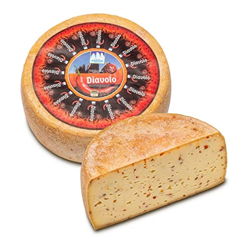 Diavolo Käse mit Chili Senn. Drei Zinnen Form ca. 2 kg. Diavolo Käse mit Chili Senn. Drei Zinnen Form ca. 2 kg. von Sennerei Drei Zinnen