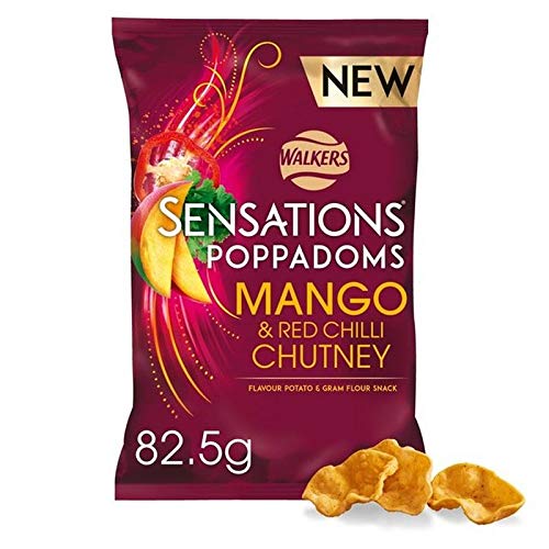 4x Empfindungen Mango & Chutney Poppadoms 82,5 G 83G von Sensations