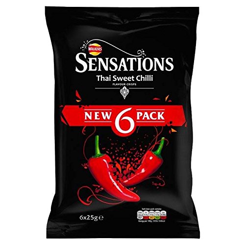 Sensations Thai Sweet Chilli Crisps 25g x 6 per pack von Sensations