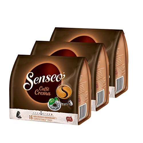 SENSEO Pads Caffè Crema Senseopads, 3 Packungen, 48 Pads von Senseo