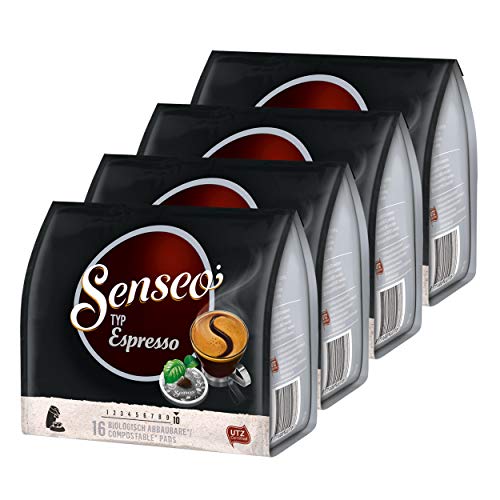 SENSEO Pads Typ Espresso Senseopads, 4 Packungen, 64 Pads von Senseo