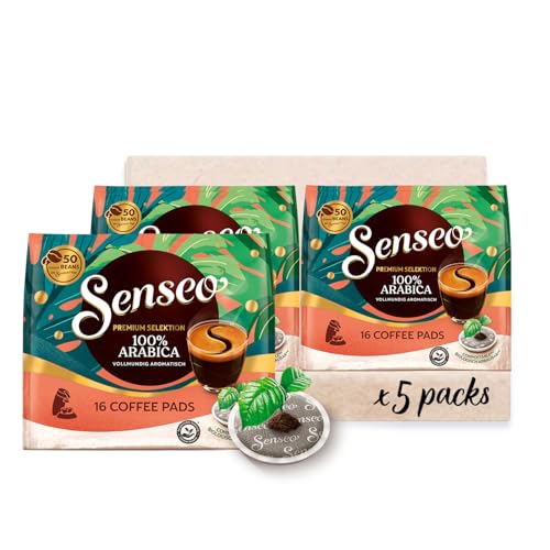 Senseo Pads Premium Selektion, 5 x 16 Getränke, 80 Kaffeepads von Senseo
