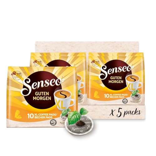 Senseo ® Pads Guten Morgen XL - Kaffee RA-zertifiziert - 5 Packungen x 10 Becherpads von Senseo