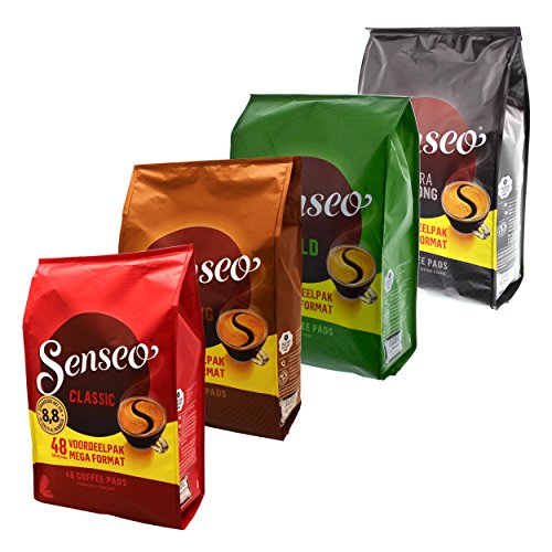 Senseo 48er Variation Monats Pack, Kaffeepads, 4 Sorten, 192 Pads / Portionen von Senseo