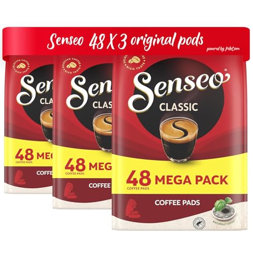 Senseo Kaffeepads Classic / Klassisch, 3er Pack à 48 Pads, 144 Pads von Senseo