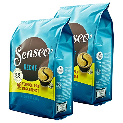 Senseo Kaffeepads Decaf / Entkoffeiniert, Reiches Aroma, Intensiv & Ausgewogen, Kaffee für Kaffepadmaschinen, 96 Pads von Senseo