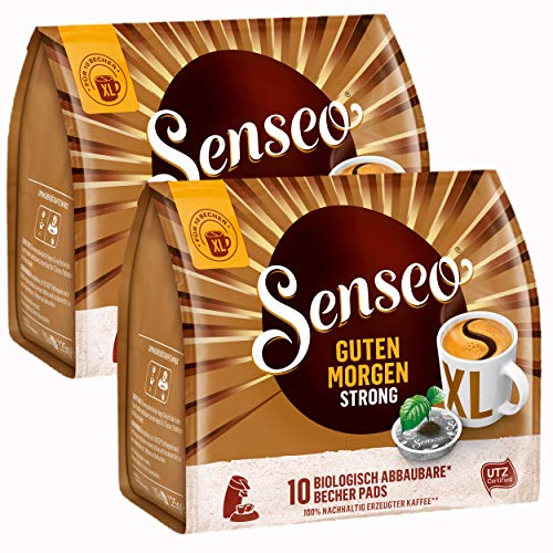 Senseo Kaffeepads Guten Morgen Strong XL, Stark & Intensiv, 20 Kaffee Pads von Senseo