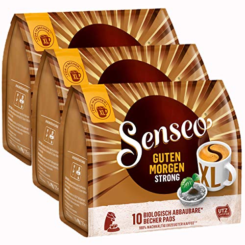 Senseo Kaffeepads Guten Morgen Strong XL, Stark & Intensiv, 30 Kaffee Pads von Ewbob