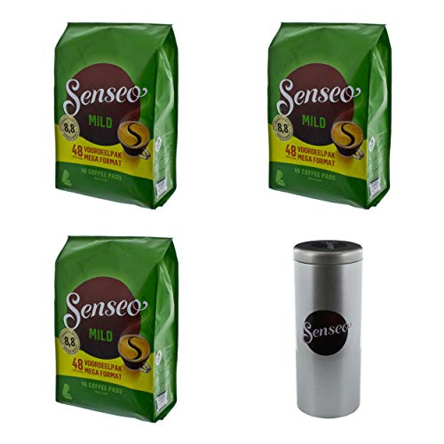 Senseo Kaffeepads Mild Roast, Feiner und Samtweicher Geschmack, 144 Pads, 1 Dose von Senseo