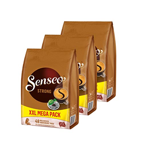 Senseo Kaffeepads Strong / Kräftig, 3er Pack, Kraftvoller Geschmack, Kaffee, 144 von Senseo