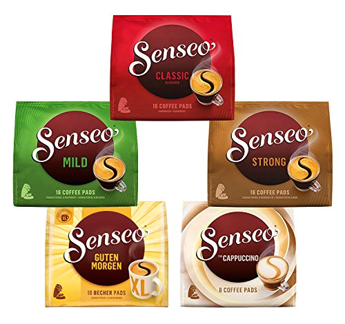 Senseo Pads, Probierbox mit 5 Sorten, 66 Kaffeepads, 5er Vielfaltspaket von Senseo