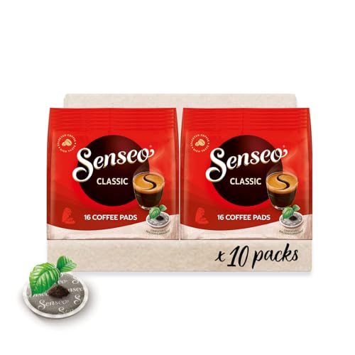 Senseo Pads Classic - Kaffee RA-zertifiziert - 10 Packungen x 16 Kaffeepads Senseo Pads Classic - Kaffee RA-zertifiziert - 10 Packungen x 16 Kaffeepads von Senseo