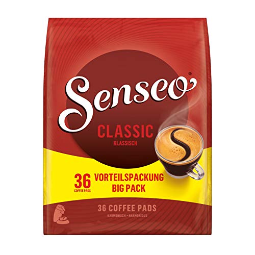 Senseo Pads Classic, 360 Kaffeepads, 10er Vorteilspack, 10 x 36 Getränke von Senseo