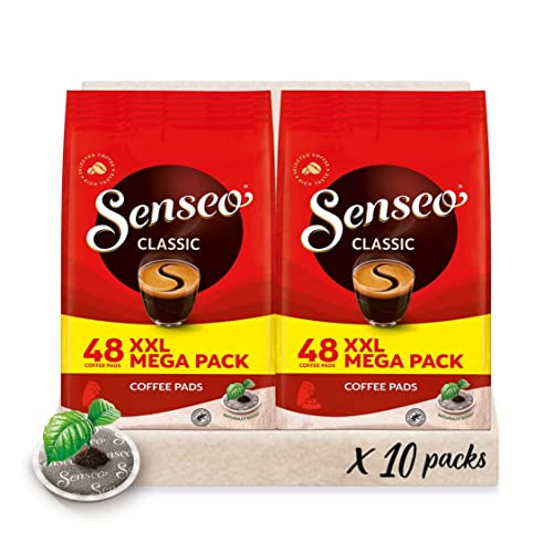 Senseo Pads Classic - Kaffee RA-zertifiziert - 10 Megapackungen XXL x 48 Kaffeepads von Senseo