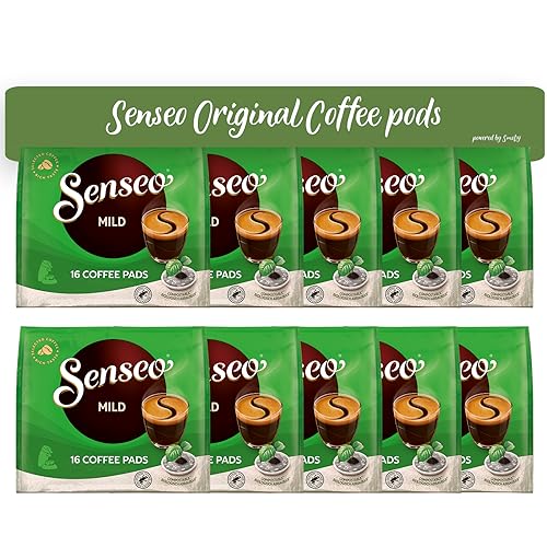 Senseo Pads Mild, 160 Kaffeepads, 10er Pack, 10 x 16 Getränke von Senseo