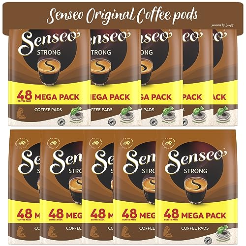 Senseo Pads Strong, 480 Kaffeepads (10 x 48 Getränke, nur für kurze Zeit, Megapack XXL) 10er Pack von Senseo