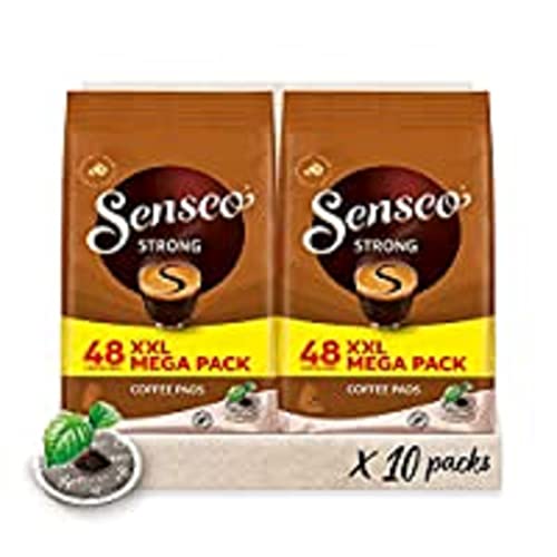 Senseo Pads Strong - Aromatischer Kaffee RA-zertifiziert - 10 Megapackungen XXL x 48 Kaffeepads von Senseo