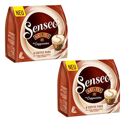 Senseo Typ Cappuccino Baileys Kaffeepads, Aromatisch, Kaffee, Löslicher Kaffee, 2 x 8 Pads von Senseo
