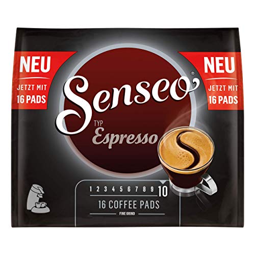 Senseo Typ Espresso, Kaffeepads, Aromatisch und Vollmundig, Röstkaffee, Kaffee, 16 Pads Senseo Typ Espresso, Kaffeepads, Aromatisch und Vollmundig, Röstkaffee, Kaffee, 16 Pads von Senseo