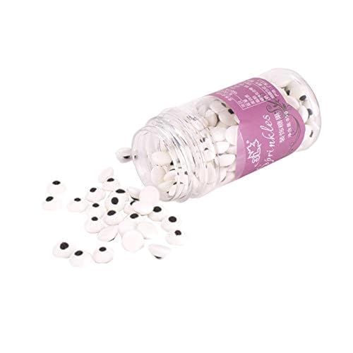 Sentovac 1 Flasche Süßigkeiten-Augäpfel Augen Kuchen Cupcake Streusel Kekse Dekorationen Süße Persönlichkeiten Essbare Süßigkeiten Topper für Weihnachten Kuchen Cupcakes Dekoration (klein) von Sentovac