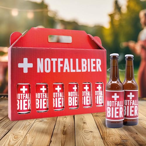 Männerhandtasche -Notfallbier- mit 6 x Bier 0,33 l, 4,8% vol., inkl. Mehrwegpfand Männerhandtasche -Notfallbier- mit 6 x Bier 0,33 l, 4,8% vol., inkl. Mehrwegpfand von Senvianda