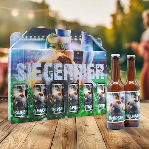 Männerhandtasche Siegerbier mit 6 x Bier 0,33 l, 4,8% vol., inkl. Mehrwegpfand von Senvianda