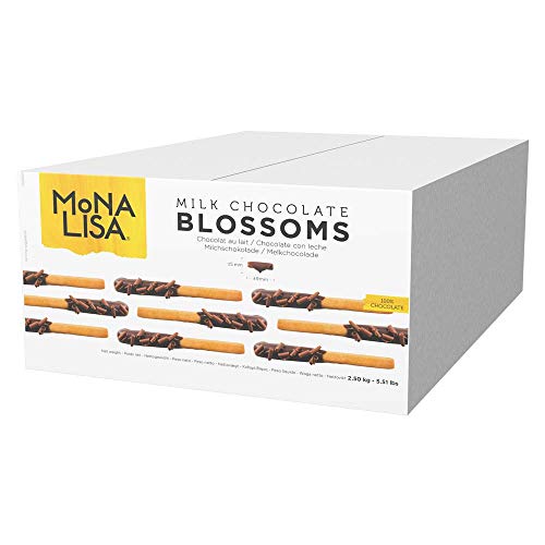 Callebaut Mona Lisa Blossoms (Milchschokolade, 2,5 kg Box) – belgische Schokoladenlocken/Späne zum Dekorieren und Dekorieren von Kuchen, Cupcakes, Gateaux, Desserts, Waffeln, Crêpes, etc von Sephra